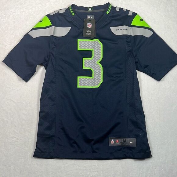 Russell Wilson Nike NFL Seattle Seahawks on the field jersey NWT Men Medium - Picture 1 of 8